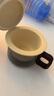 瓷牌茗茶具玻璃茶水分離泡茶杯辦公室帶蓋陶瓷內膽過(guò)濾創(chuàng  )意個(gè)人墩墩茶杯 青灰墩墩三件杯-陶瓷內膽（青） 曬單實(shí)拍圖