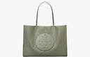 Tory Burch 湯麗柏琦【12期免息】ELLA 手提托特包女包TB 171271 石色 020 OS 曬單實(shí)拍圖