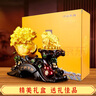 銅雀天驕大白菜金蟾招財擺件新店公司辦公室開(kāi)業(yè)大吉賀禮高檔禮品喬遷禮物 沙金色尺寸約35*13*25cm 曬單實(shí)拍圖