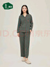 松山棉店【商場(chǎng)同款】【棉莫萌寵家居服】長(cháng)袖套裝抗靜電男女棉莫萌寵睡衣 女士-大地棕 XL （女士170，男士180） 曬單實(shí)拍圖