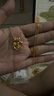 中銀億金蝴蝶結(jié)黃金項(xiàng)鏈女愛心玫瑰足金吊墜套鏈生日情人節(jié)禮物送女友老婆 蝴蝶結(jié)愛心玫瑰套鏈 金重約7.5g 曬單實(shí)拍圖