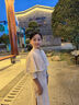 豪牧雷兒童旗袍女中國風(fēng)夏季民國風(fēng)老上海新款兒童中國風(fēng)女孩古裝連衣裙 米白色 新中式民國風(fēng)旗袍 150 曬單實(shí)拍圖