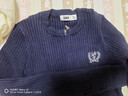 森馬（Semir）毛衣女冬季短款半開襟刺繡修身套頭衫女生風(fēng)顯瘦上衣107724107001 曬單實拍圖