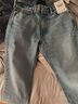ABERCROMBIE & FITCH男裝春秋美式復(fù)古高街潮流百搭仿舊直筒牛仔褲KI131-3404 淺色水洗 32 /32 (180/82A) 曬單實(shí)拍圖