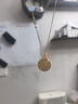 CRD克徠帝黃金項(xiàng)鏈八寶羅盤如意金剛足金999古法鎏彩套鏈送七夕禮物 11.5g 曬單實(shí)拍圖