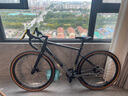 喜德盛（xds）礫石公路車(chē)GT300碳叉線(xiàn)拉油碟Gravel車(chē)架越野健身瓜車(chē) 黑/灰 490mm 曬單實(shí)拍圖