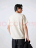 杰克·瓊斯（JACK&JONES）25年男裝T恤男夏季T恤舒適男士短袖涼感多色上衣純色水洗不易走形 乳白色A05 L 180 曬單實拍圖