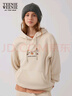 Teenie Weenie小熊女裝連帽衛衣冬季時(shí)尚美式帽衫簡(jiǎn)約休閑上衣外套 淺卡其色 S (160) 曬單實(shí)拍圖