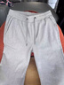 羅蒙（ROMON）春秋款純棉男士運動(dòng)褲寬松闊腿褲中老年高腰休閑褲大碼松緊腰男褲 淺灰【春秋款】 2XL 【適合160-175斤】2.7-2.8尺 曬單實(shí)拍圖