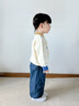 幼歌（YOUGE）嬰幼兒秋季新款全棉寬松親膚毛衣褲子套裝柔軟兩件套潮 淺杏毛衣（單色領(lǐng)口） 90 cm 曬單實(shí)拍圖