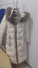 雪中飛狐貍毛領(lǐng)連帽長(cháng)款羽絨服女25新款加厚收腰顯瘦90絨外套冬季米色M 曬單實(shí)拍圖