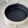 九陽（Joyoung）家用電餅鐺鍋 三明治機(jī)早餐機(jī)煎烤機(jī)電火鍋  60mm加深烤盤 一級不粘抗菌 多功能烙餅炒烤肉鍋GK200 曬單實(shí)拍圖