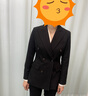 芭妃婭高端職業(yè)西裝套裝女秋冬西服時(shí)尚氣質(zhì)韓版酒店經(jīng)理工作服工裝西服 黑色西裝+闊腿褲 L 曬單實(shí)拍圖