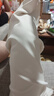 伊芙麗（eifini）蔣欣代言防曬高級垂感帥氣深褶窄版直筒西裝褲女新款褲子 米白 直筒褲 S 155/60A 曬單實(shí)拍圖
