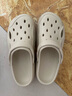 名創(chuàng  )優(yōu)品（MINISO）洞洞鞋男士夏季外穿防滑厚底eva踩屎感涼鞋防臭海邊沙灘包頭拖鞋 曬單實(shí)拍圖