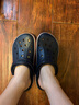 卡駱馳（CROCS）洞洞鞋貝雅卡駱班輕便耐磨一腳蹬休閑鞋|205089 深藍/辣椒紅-4CC 41 /42(260mm) 曬單實拍圖
