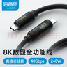 海備思（Hagibis）Type-C全功能數顯數據線(xiàn)兼容雷電4雙頭USB4適用iPhone16充電線(xiàn)PD快充硬盤(pán)高速傳輸硅膠視頻線(xiàn) 曬單實(shí)拍圖