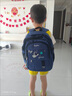 PRUY新款小學生書包男女童英倫風一二三到六年級減負兒童雙肩背包 寶藍色-小號 曬單實拍圖