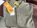 吉普（JEEP）短袖T恤男士夏季polo衫潮流休閑寬松涼感衣服男裝 軍綠 2XL 曬單實(shí)拍圖