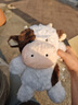 捉趣豆丁系列河馬可愛(ài)公仔毛絨玩具玩偶抱枕陪睡抱枕娃娃女生生日禮物 豆丁系列-奶牛 全長(cháng)約26cm 曬單實(shí)拍圖