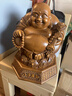 八方來(lái)財彌勒佛擺件大肚笑佛菩薩家用供奉客廳家居擺件開(kāi)業(yè)禮品 八方來(lái)財彌勒佛檀木色中號-送五帝錢(qián) 曬單實(shí)拍圖