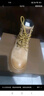 駱駝（CAMEL）大黃靴女都市戶外四季可穿系帶工裝靴馬丁靴 L23W307016 黃棕 37 曬單實(shí)拍圖