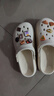 名創(chuàng)優(yōu)品（MINISO）洞洞鞋男女夏季外穿涼鞋防滑厚底踩屎感包頭涼拖鞋 卡其+趣味零食 曬單實(shí)拍圖