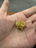 周大生黃金吊墜金鎖平安鎖錦鯉福字鎖鈴鐺吊墜成人項鏈情人節禮多退少補 約6.93g（不含項鏈） 曬單實(shí)拍圖