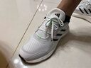 阿迪達斯 （adidas）男女運動鞋耐磨減震透氣潮流休閑跑步鞋 亮白/一號黑/淺灰 42 曬單實拍圖