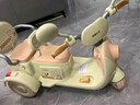 夢(mèng)多福兒童電動(dòng)摩托車(chē)三輪遙控玩具車(chē)可坐雙人寶寶0-12歲小孩一周歲禮物 清新綠【12v+早教+藍牙+遙控】 男孩生日禮物女孩3-6歲 曬單實(shí)拍圖