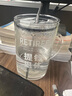 維艾（Newair）水杯玻璃杯高顏值女生大容量刻度帶蓋杯子辦公室吸管帶把手高硼硅 曬單實(shí)拍圖