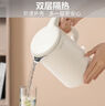九陽(yáng)（Joyoung）熱水壺燒水壺電水壺1.5L大容量  316L不銹鋼內膽 雙層隔熱  0膠水壺K15FD-W170 曬單實(shí)拍圖