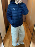 asics亞瑟士童裝25年冬季兒童柔軟舒適三防輕量保暖羽絨服【高充絨量】 藏青色 清潔度1000-鴨絨 175 充絨量117.3g 曬單實(shí)拍圖