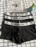 Calvin Klein內(nèi)衣【七夕禮物】25夏男士三條裝ck低腰順滑防夾臀內(nèi)褲男NP2775O 5RN-太空黑/太空黑/炭灰 3條 L 曬單實(shí)拍圖