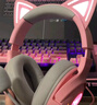 雷蛇（Razer）北海巨妖萌貓版V2 有線頭戴式電競(jìng)游戲耳機(jī)耳麥 網(wǎng)紅貓耳 RGB燈效 CSGO吃雞 粉色 適配三角洲行動(dòng) 曬單實(shí)拍圖