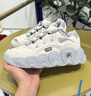 斐樂（FILA）女鞋可頌面包鞋老爹鞋運動鞋新款厚底鞋 微白/銀器灰-WA 38 曬單實拍圖