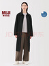 無(wú)印良品（MUJI）女式不易沾水防紫外線(xiàn)立領(lǐng)大衣防曬衣服女款25年早秋風(fēng)衣外套女裝 深藏青色 M (160/84A) 曬單實(shí)拍圖