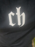 CHINISMCH字母印花連帽衛(wèi)衣男潮牌美式寬松上衣重磅情侶帽衫 黑色 L 曬單實(shí)拍圖