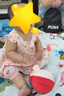 貝瑞加（Babyprints）寶寶連衣裙小女孩夏季純棉公主裙周歲生日宴禮服無(wú)袖裙子 粉90 曬單實(shí)拍圖