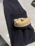 羅蒙（ROMON）冬季加厚羊羔絨褲子男直筒寬松燈芯絨男士休閑褲中年爸爸加絨褲子 深灰【超厚羊羔絨】 2XL【適合155-170斤】2.7-2.8尺腰圍 曬單實(shí)拍圖