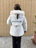 波司登（BOSIDENG）25新款羽絨服女鵝絨90絨極寒連帽毛領(lǐng)蓬松舒適保暖外套B250242312 山霧白9ER7 M 165/88A 體重約110-120斤 曬單實(shí)拍圖