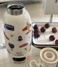 孕貝便攜式恒溫杯 恒溫水壺燒水杯嬰兒外出沖奶保溫杯恒溫水杯500ml 曬單實(shí)拍圖