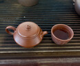 雋壺堂宜興全手工曼殊家用功夫茶具煮茶泡茶壺 紫砂壺原礦皺皮朱泥內推 曼殊 130ml 曬單實(shí)拍圖
