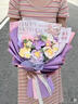 彼遇手工玫瑰花束毯子成品純手工針織花束生日禮物女高級新婚結婚禮物 曬單實(shí)拍圖