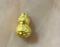 明牌珠寶七夕禮物黃金轉(zhuǎn)運珠 足金硬金錘紋葫蘆串珠AFP1196定價 單串珠（編繩需聯(lián)系客服補30元） 約0.25-0.30克 曬單實拍圖