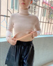 秋冬加絨毛衣女加厚一體絨內搭大碼半高領(lǐng)套頭打底針織衫保暖上衣 燕麥色【高領(lǐng)款】  【加厚一體絨】 M  95-105斤 曬單實(shí)拍圖