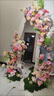 OYKTN莫奈花園仿真花布置造景婚禮拱門(mén)花美網(wǎng)紅打卡門(mén)店櫥窗莫奈之窗 方案B-101花頭8棵綠植【買(mǎi)贈網(wǎng)和扎帶】 更多支數  聯(lián)系【不含蝴蝶】 曬單實(shí)拍圖