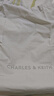 CHARLES&KEITH大容量柔軟抽繩鏈條福袋包托特包包女包女士生日禮物CK2-20782654 Cream奶白色 L 曬單實拍圖
