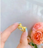 中國黃金（CHINA GOLD）18K金在逃公主戒指女生新款蝴蝶結指情人節生日禮物送女朋友老婆 18K金蝴蝶結戒指約0.45g【圈號10】品牌禮盒 曬單實(shí)拍圖