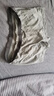 無印良品（MUJI）男式 棉天竺 前封口 平角內(nèi)褲 煙熏藍(lán)色圖案 XL  曬單實(shí)拍圖